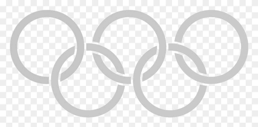 945x430 Olympics Clipart Black And White, Logo, Symbol, Trademark HD PNG Download