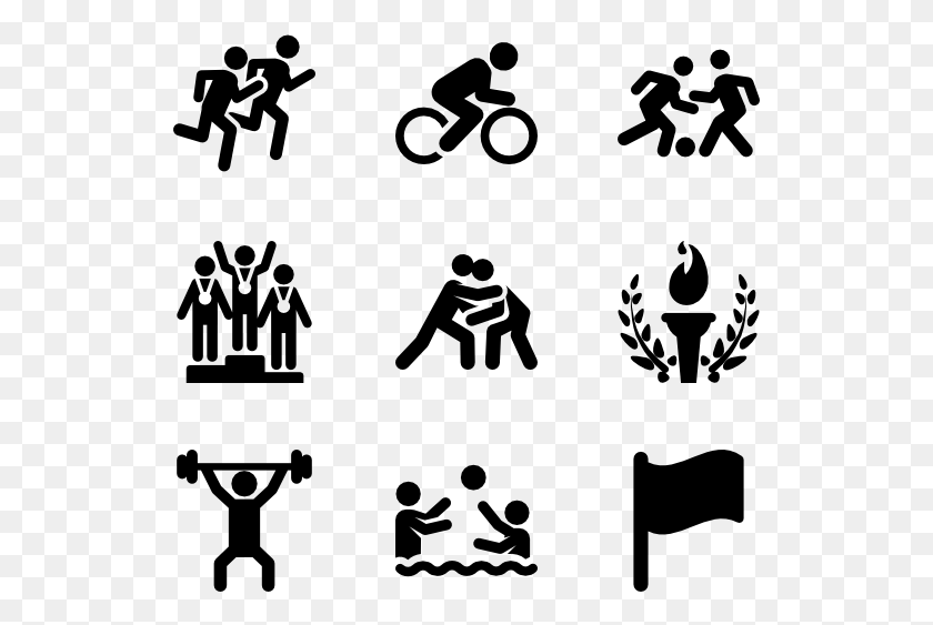 529x503 Olympics Games Athletes Race Icons, Gray, World Of Warcraft HD PNG Download