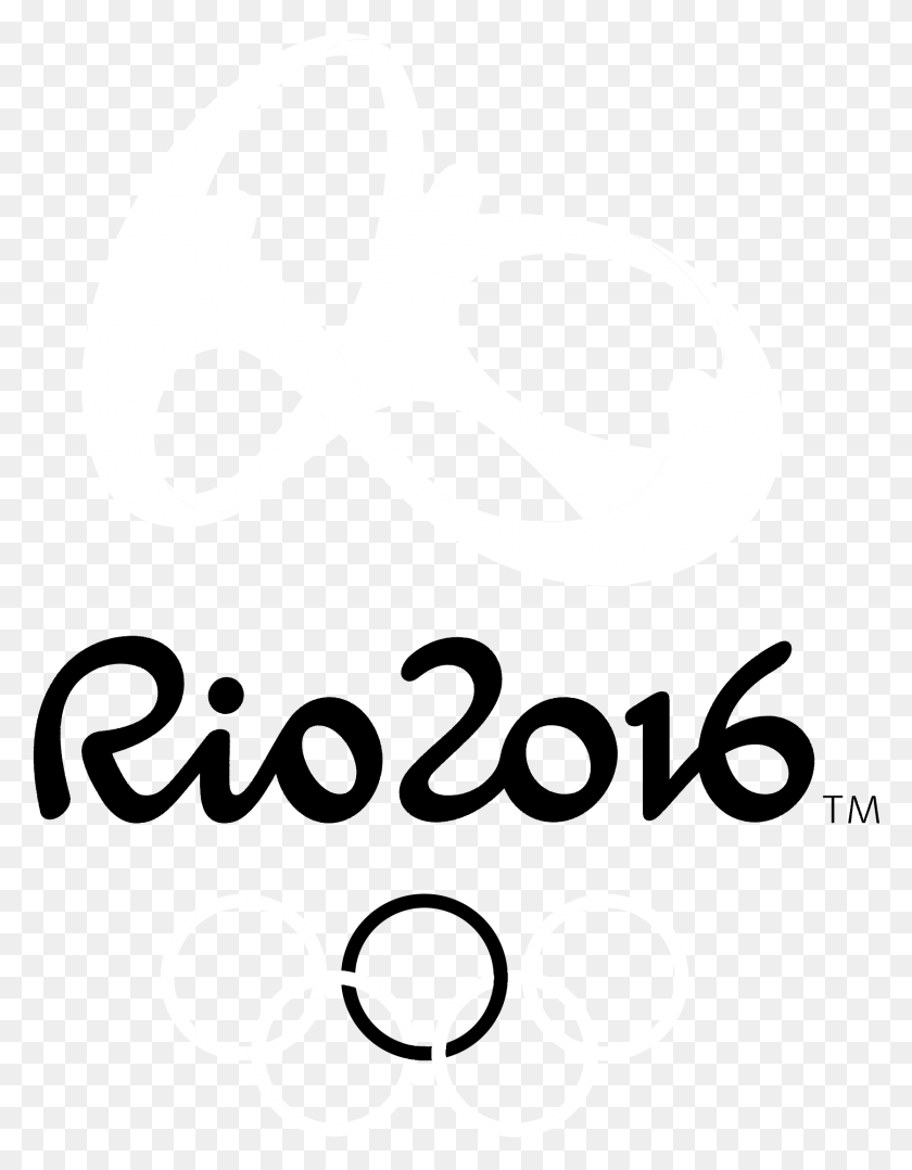 1675x2187 Olympics Rio 2016 Logo Black And White Rio 2016 Logo White, Symbol, Trademark, Batman Logo HD PNG Download
