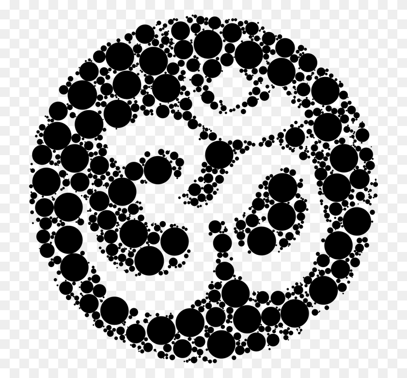 720x720 Om Symbol Sacred Spiritual Religion Yoga Hinduism Om Image With White Background, Gray, World Of Warcraft HD PNG Download