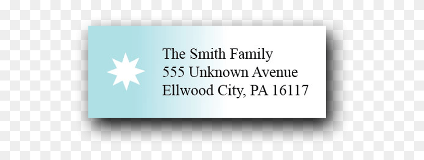 546x258 Ombre Blue Star Address Label Graphics, Business Card, Paper, Text HD PNG Download