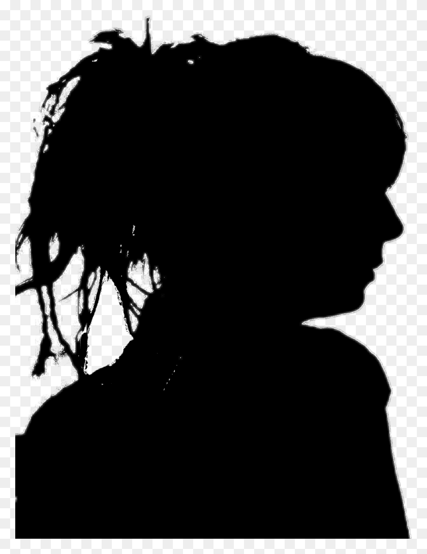 1024x1353 Ombre Sticker Silhouette, Hair, Stencil HD PNG Download
