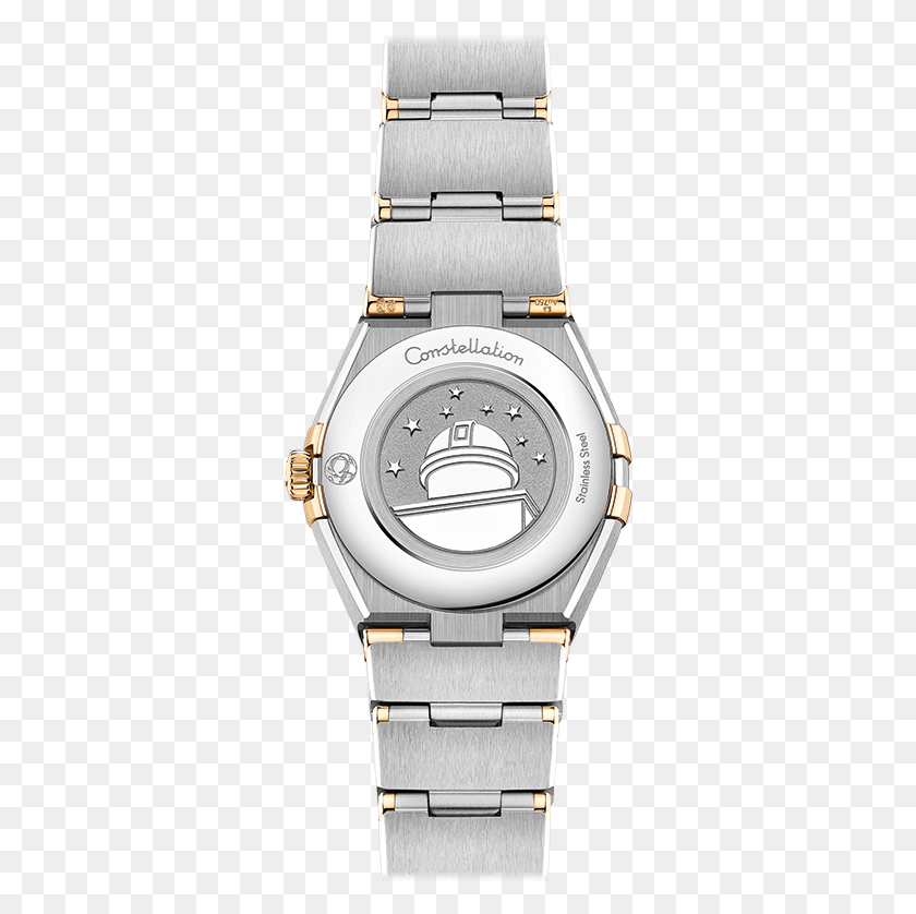 321x778 Omega Constellation Manhattan 25mm Steel And Yellow Omega Rose Gold Ladies Constellation, Wristwatch, Digital Watch HD PNG Download