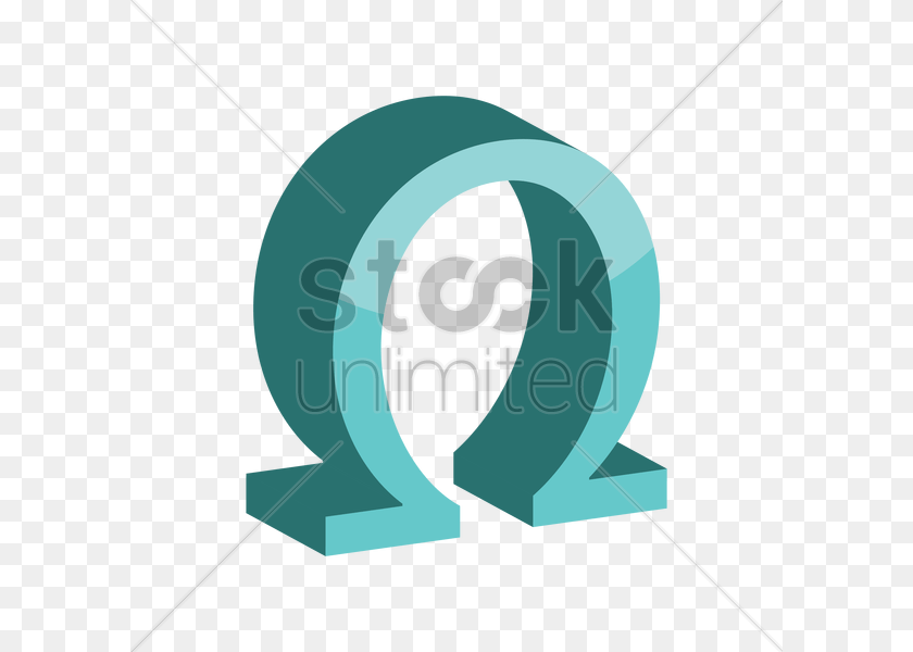 Omega Symbol Vector Image Clipart PNG