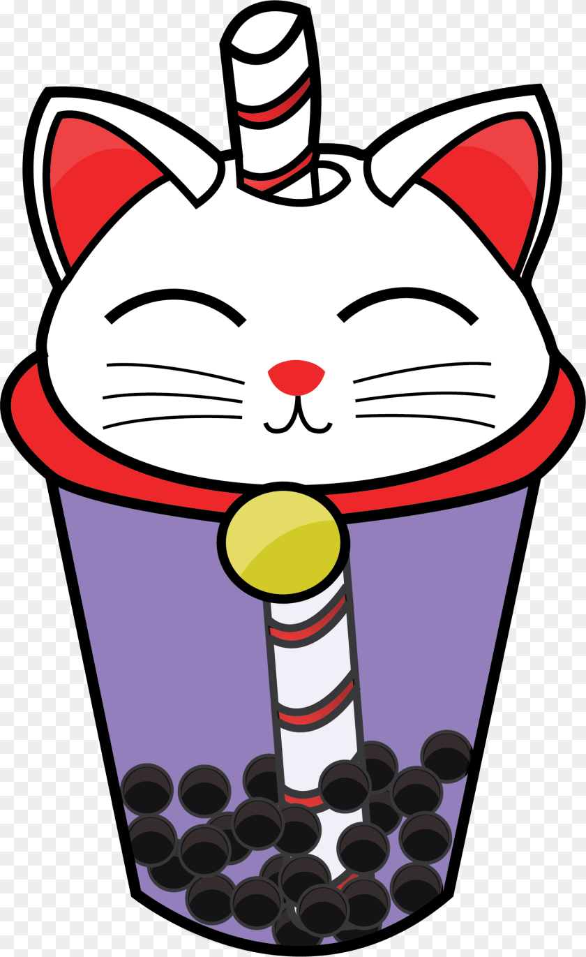 Omg Boba Tea Tea, Cream, Dessert, Food, Ice Cream Sticker PNG
