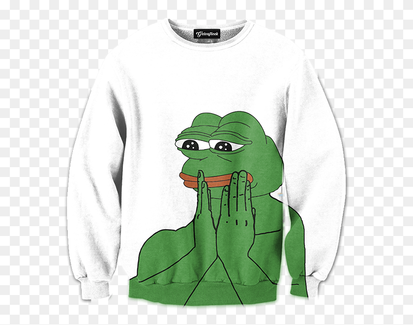 584x601 Omg Pepe The Frog, Clothing, Apparel, Sweatshirt HD PNG Download