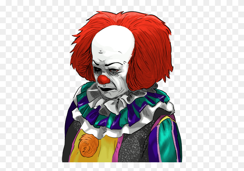 417x530 Omgxero Pennywise The Clown Clown, Performer, Person, Human HD PNG Download