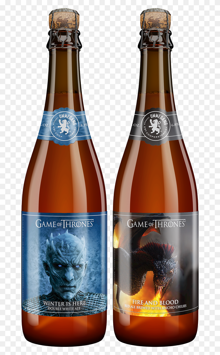 679x1292 Ommegang Game Of Thrones Fire And Blood 2017 Bottle Ommegang Game Of Thrones Winter Is Here, Label, Text, Beer HD PNG Download