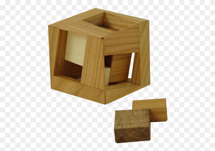 469x532 Ompic Wooden Cube Cherry Plywood, Wood, Box, Crate HD PNG Download
