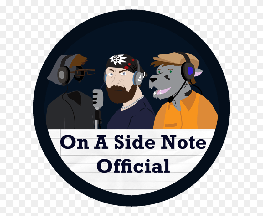 630x630 On A Side Note Podcast Cartoon, Person, Human, Logo Descargar Hd Png