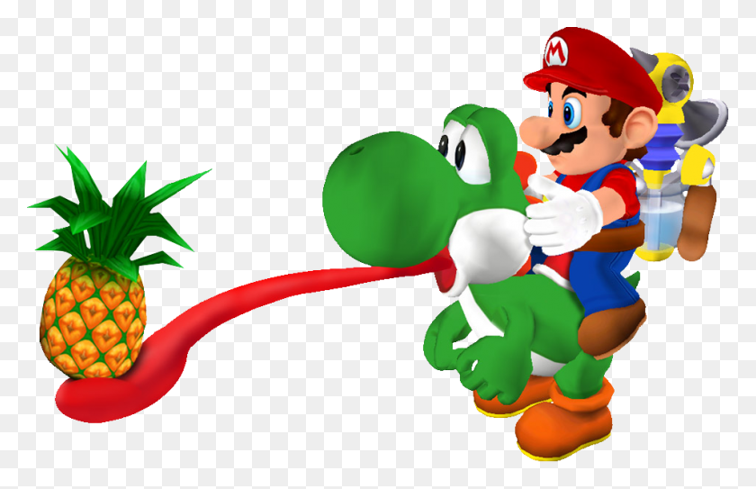 955x592 On Cutout By Framerater Super Mario Sunshine Transparent, Pineapple, Fruit, Plant HD PNG Download
