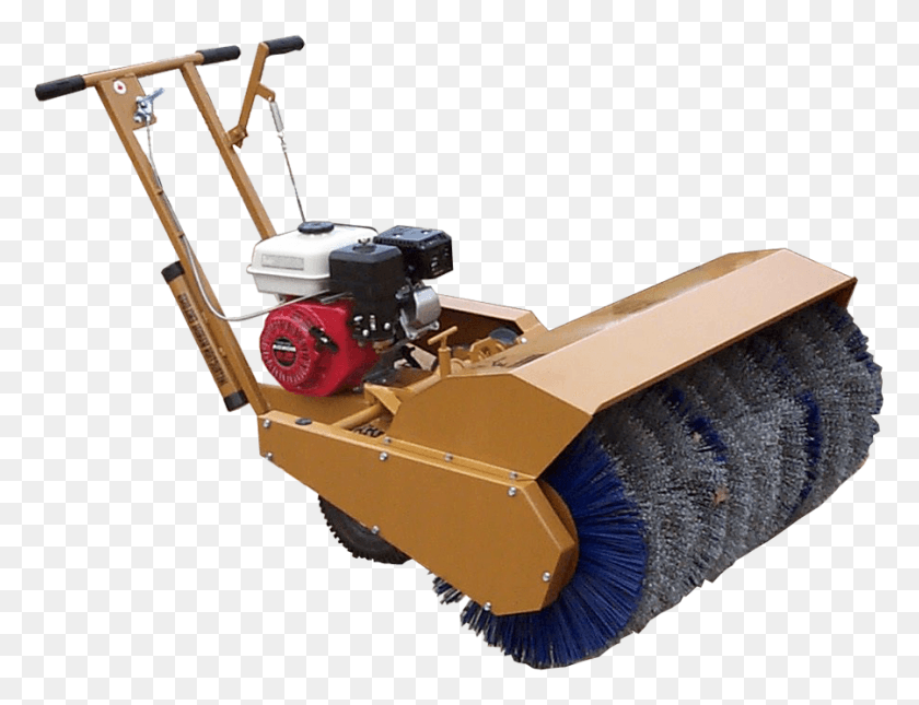 900x675 On Deck 36 Mechanical Sweeper01 Mechanical Sweeper, Tractor, Vehicle, Transportation HD PNG Download