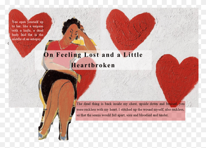 1114x777 On Feeling Lost And A Little Heartbroken By Oyinda, Advertisement, Poster, Text Descargar Hd Png