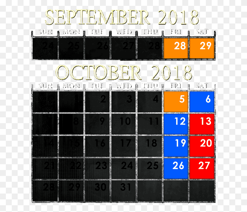 629x663 On Our Very Busy Nights We Reserve The Right To Close Field Of Screams Pa Calendar, Text, Scoreboard, Word HD PNG Download