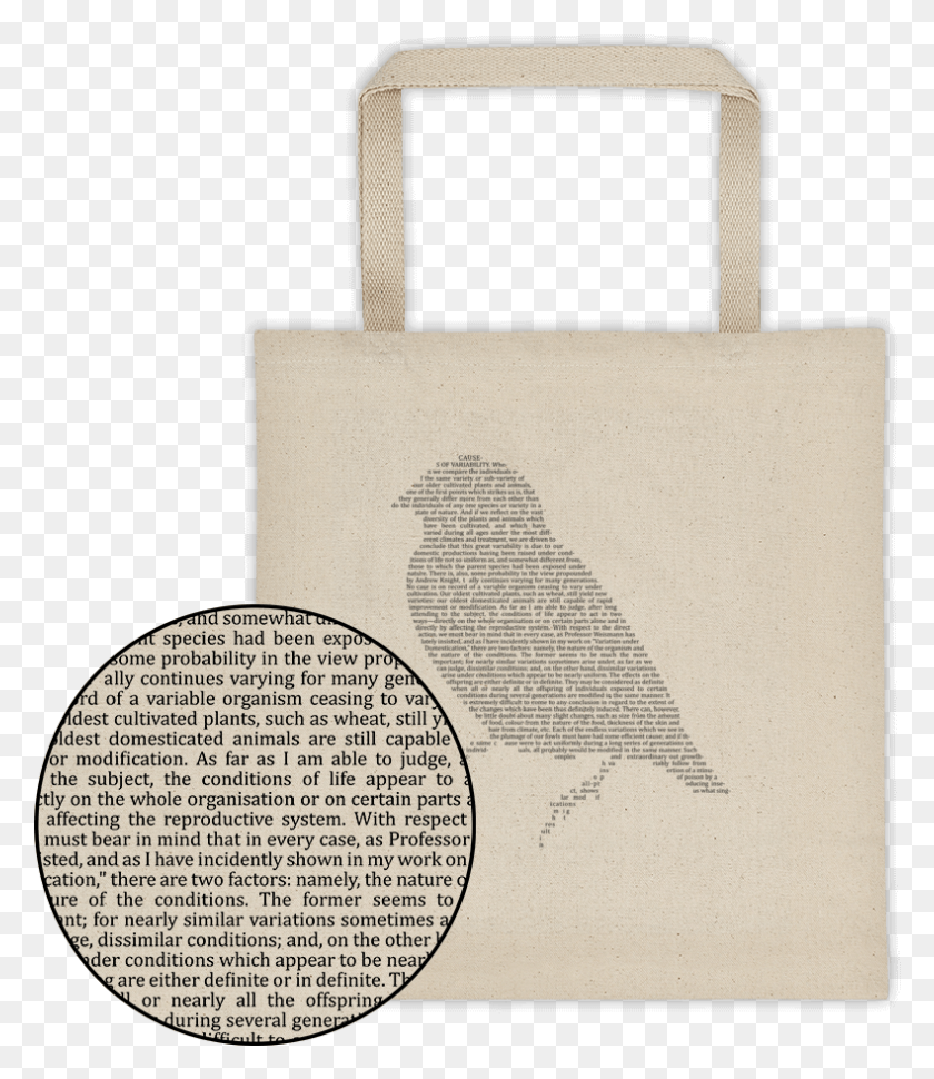 790x922 On The Origin Of Species By Charles Darwin Book Tote Tote Bag, Bird, Animal, Handbag HD PNG Download