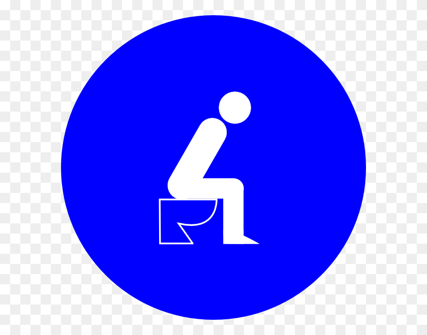 600x600 On Toilet, Symbol, Sign, Road Sign HD PNG Download