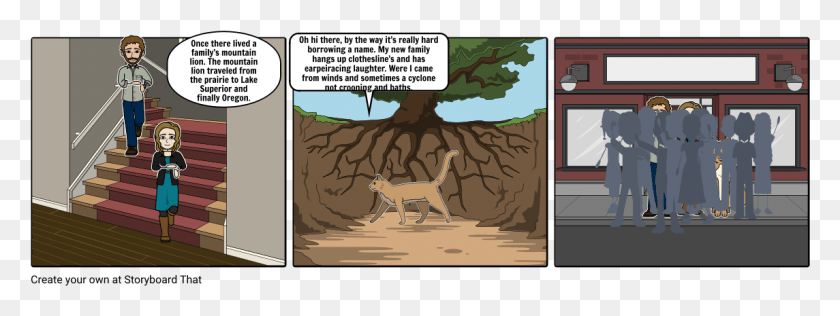 1145x377 Once There Lived A Family39s Mountain Lion Ang Hatol Ng Kuneho Storyboard, Person, Human, Plant HD PNG Download
