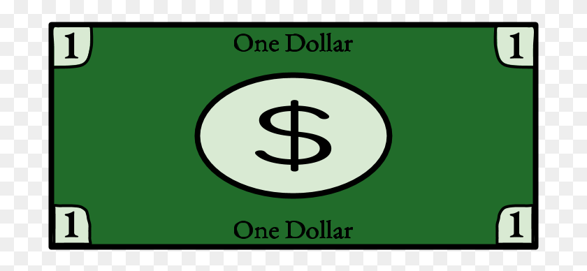 703x328 One Dollar Bill 1 Single Sign, Text, Label, Symbol HD PNG Download