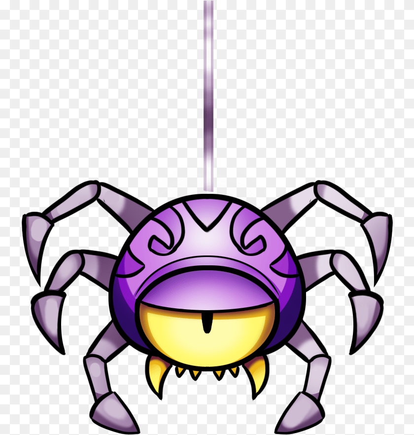 One Hanging Spider, Purple, Chandelier, Lamp PNG