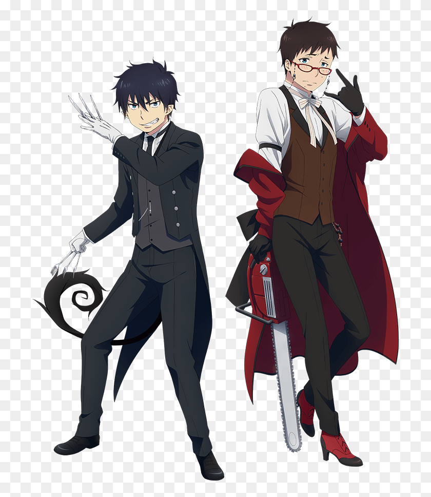 716x908 One Hell Of A Crossover Ao No Exorcist Blue Exorcist Blue Exorcist Black Butler Crossover, Comics, Book, Person HD PNG Download