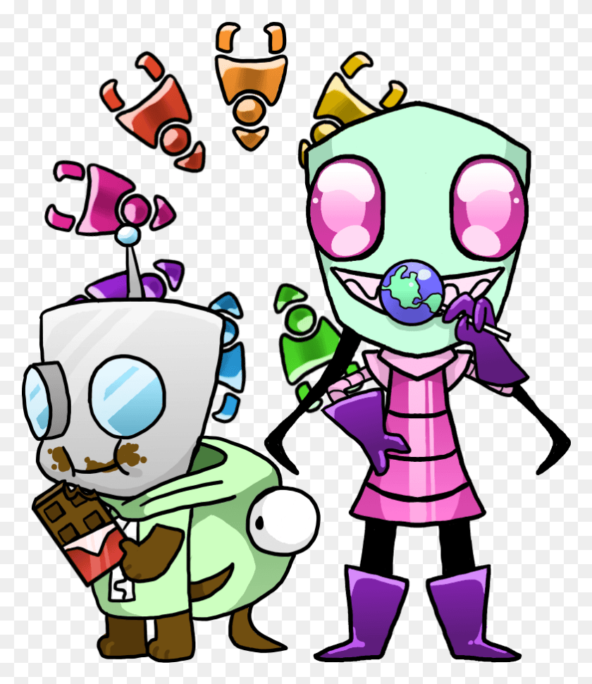 782x913 One Of My Entries For The Invader Zim Design Contest Cartoon, Performer, Graphics HD PNG Download