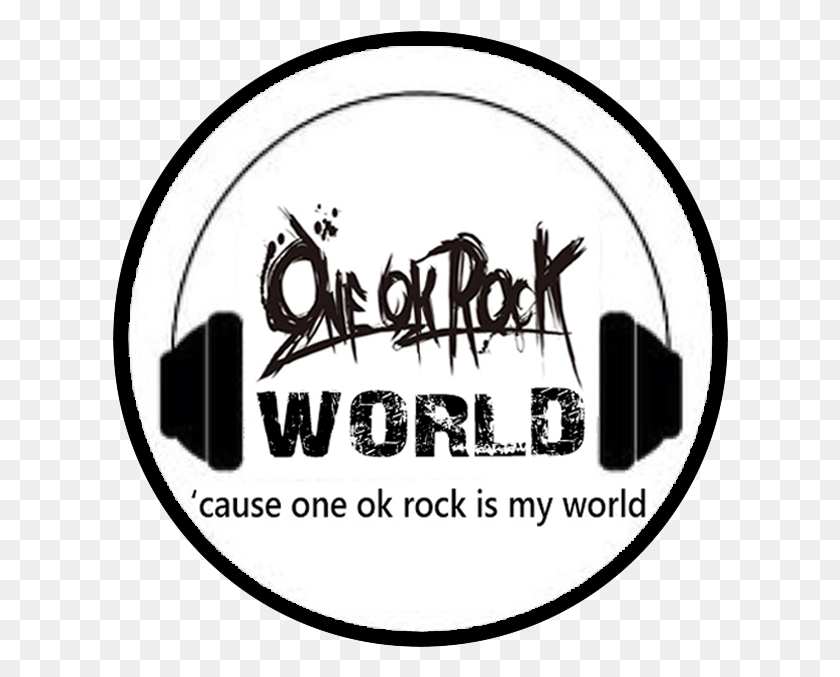 616x617 One Ok Rock World, Label, Text, Sticker HD PNG Download