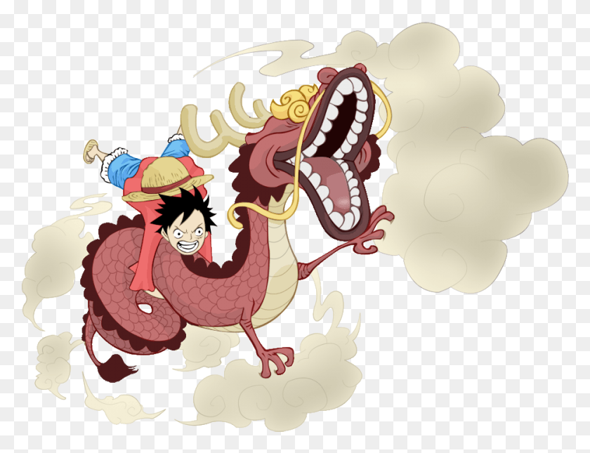936x702 One Piece Achtergrond Probably Containing A Rose Titled Momonosuke One Piece Momo, Dragon, Chicken, Poultry HD PNG Download