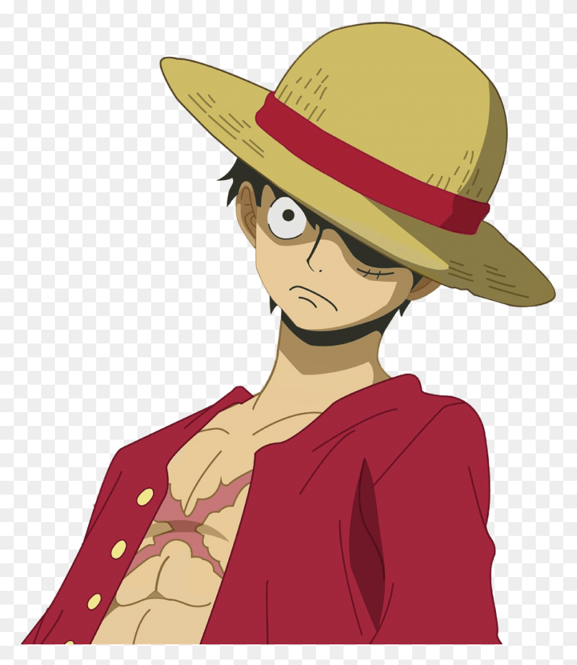 914x1064 One Piece Clipart Monkey De Luffy One Piece Luffy, Clothing, Apparel, Helmet HD PNG Download