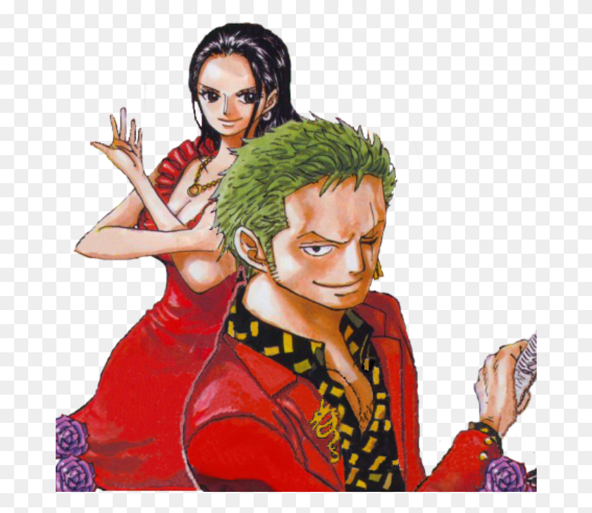 684x668 One Piece Cover Jump One Piece Zoro Dan Robin, Person, Human, Leisure Activities HD PNG Download