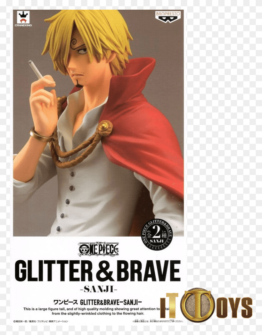 810x1051 Descargar Png One Piece Glitter Amp Brave Sanji Glitter And Brave Sanji, Cartel, Publicidad, Persona Hd Png