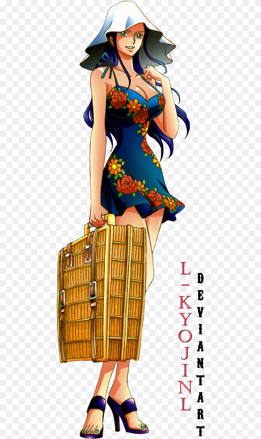 One Piece Nico Robin Render, Accessories, Publication, Person, Handbag Clipart PNG
