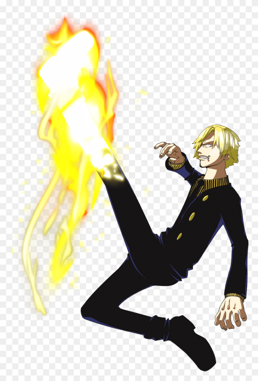 810x1224 One Piece Sanji Pngs, Person, Human, Fire HD PNG Download