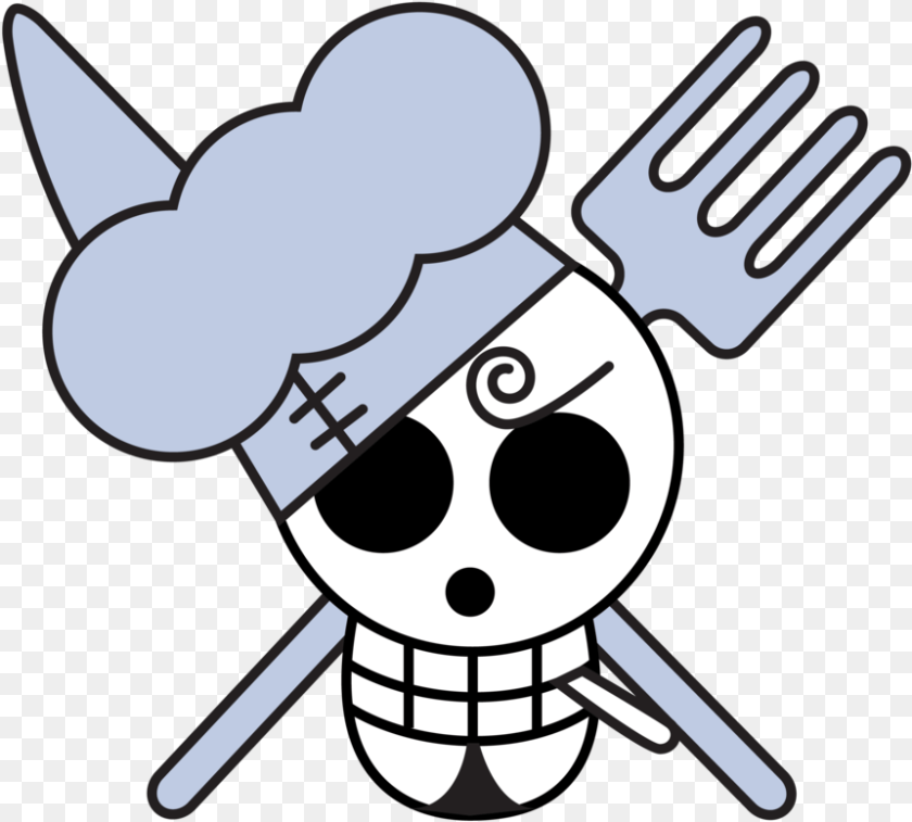 One Piece Sanji Skull, Cutlery, Fork Transparent PNG