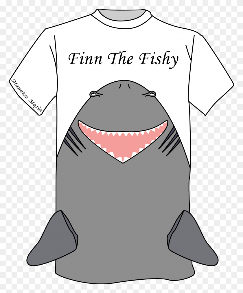 2174x2656 One Possible Design Shark Shirt With Fin Pockets, Clothing, Apparel, T-shirt HD PNG Download
