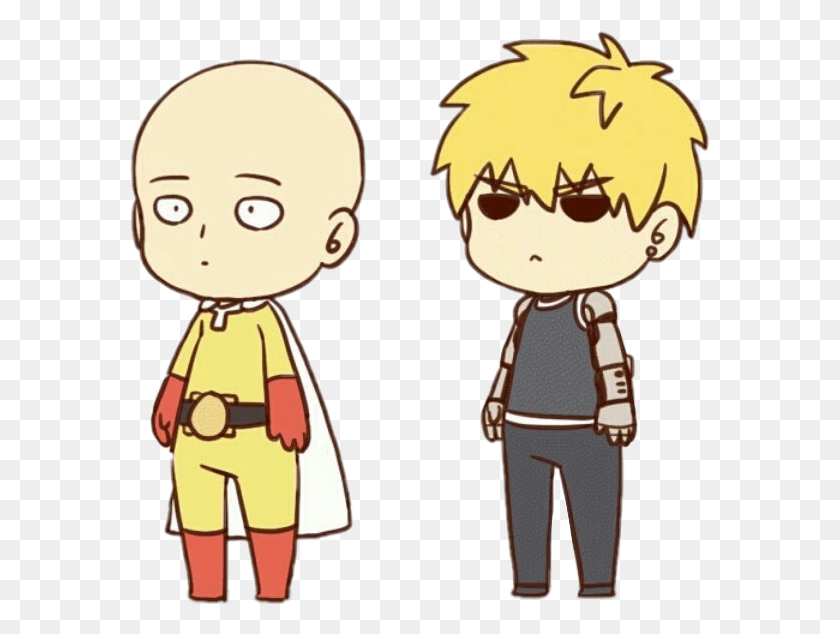 579x574 One Punch Man Clipart Saitama One Punch Man Chibi, Clothing, Apparel, Book HD PNG Download