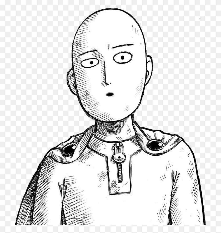 724x825 One Punch Man Drawing Easy, Person, Human HD PNG Download