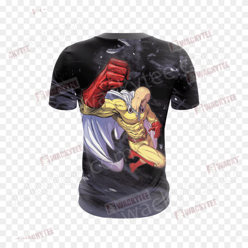 1024x1024 One Punch Man Saitama Unisex 3D Футболка С Принтом Активная Рубашка, Одежда, Одежда, Плакат Hd Png Скачать