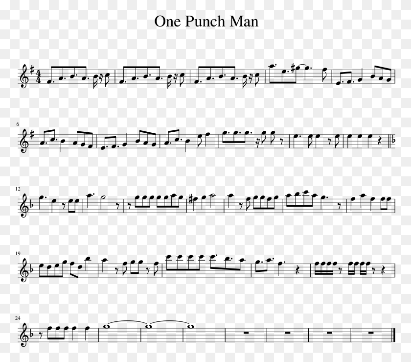 779x679 One Punch Man Sheet Music 1 Of 1 Pages Music, Gray, World Of Warcraft HD PNG Download