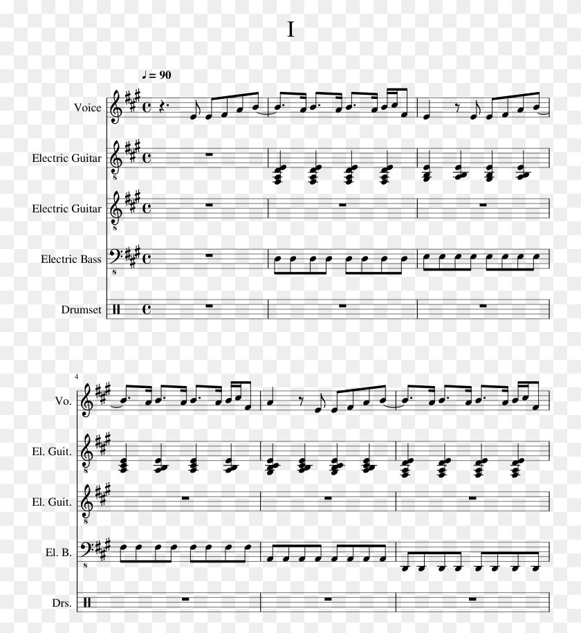 750x855 One Punch Man Trumpet Sheet Music, Gray, World Of Warcraft HD PNG Download