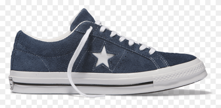 1198x542 One Star Premium Suede Low Top Navy Navy White Converse One Star Red Player, Shoe, Footwear, Clothing HD PNG Download