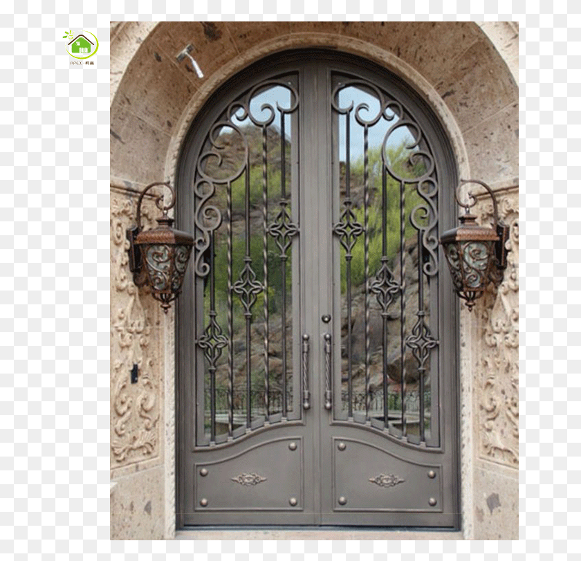 661x751 One Stop Shopping Choose From Our Complete Selection Exterior Main Gate Design With Wall, French Door, Door HD PNG Download
