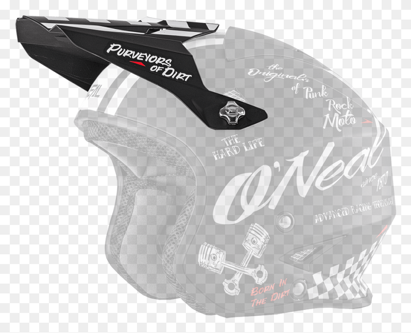 912x727 Oneal Spare Visor Slat Helmet Torment Blackwhite Oneal Открытый Шлем, Одежда, Одежда, Защитный Шлем Png Скачать