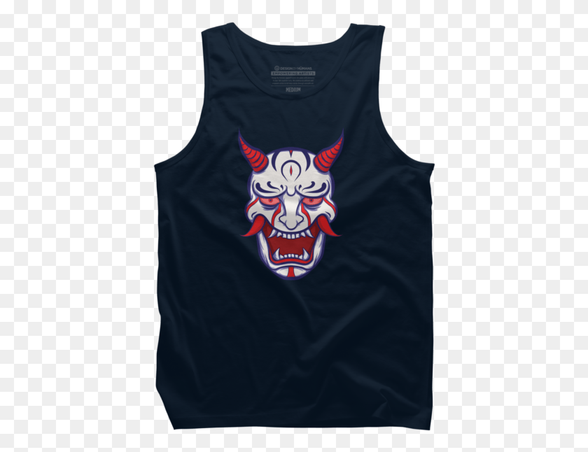 404x586 Oni Demon Mask Active Tank, Clothing, Apparel, Person HD PNG Download
