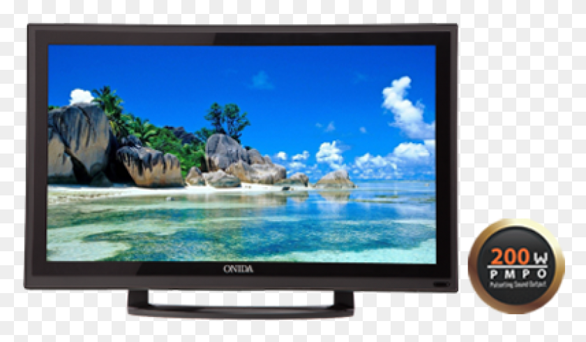 795x439 Onida Rave Leo22frba 22 Led Tv Double Screen Background Beach, Monitor, Electronics, Display HD PNG Download