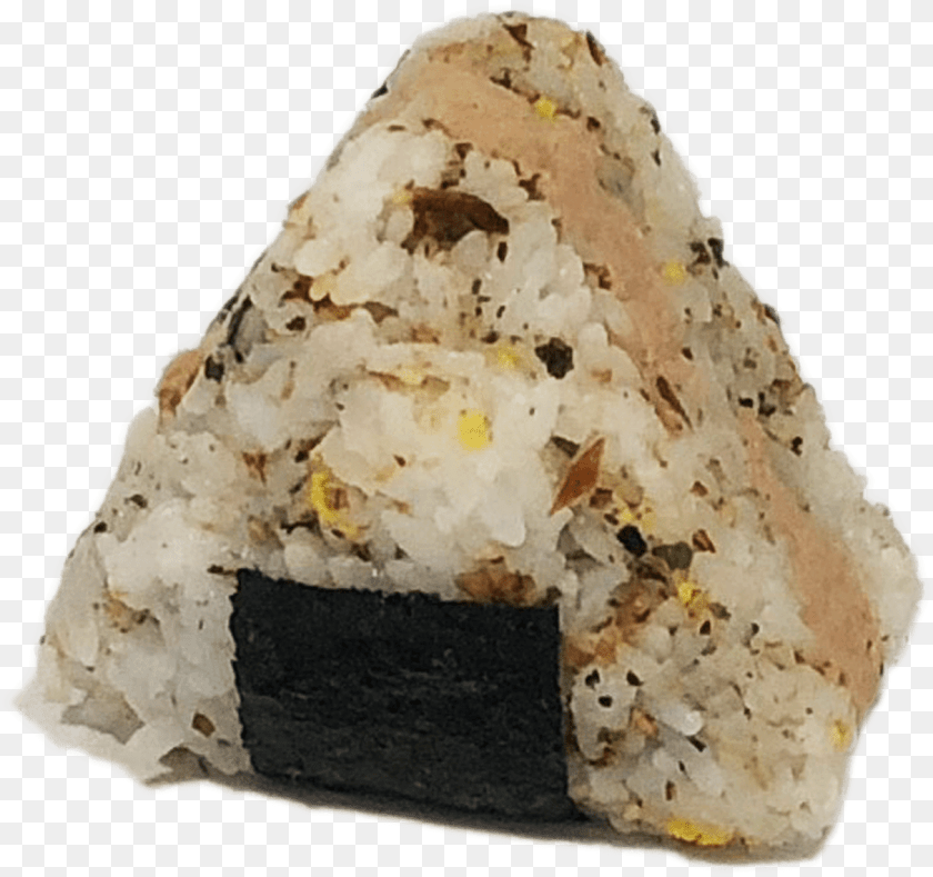 Onigiri Tuna Igneous Rock, Crystal, Quartz, Mineral, Food Transparent PNG