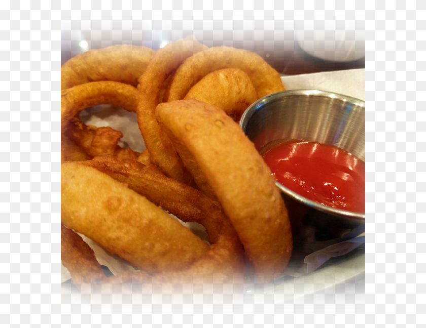601x588 Onion Rings Onion Ring, Fries, Food, Ketchup HD PNG Download