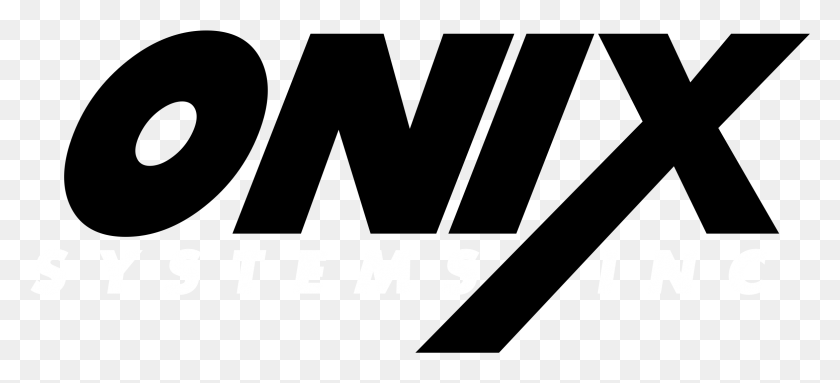 2331x966 Логотип Onix Systems Черно-Белый Оникс, Текст, Слово, Алфавит Hd Png Скачать