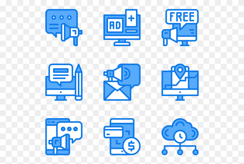 529x505 Online Advertising Icon, Network, Text, Pac Man HD PNG Download