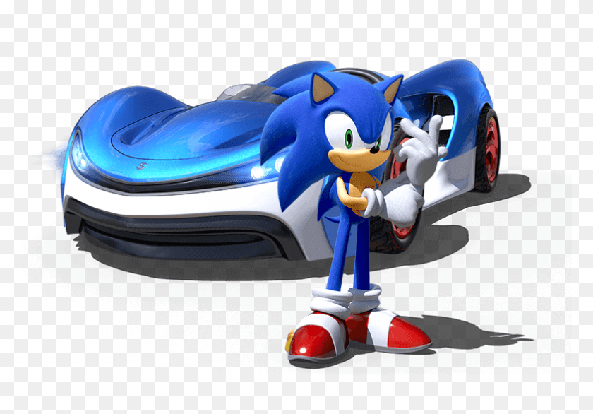 785x530 Online Multiplayer Amp Local Co Op Modes Sonic Team Racing Sonic Car, Toy, Vehicle, Transportation HD PNG Download