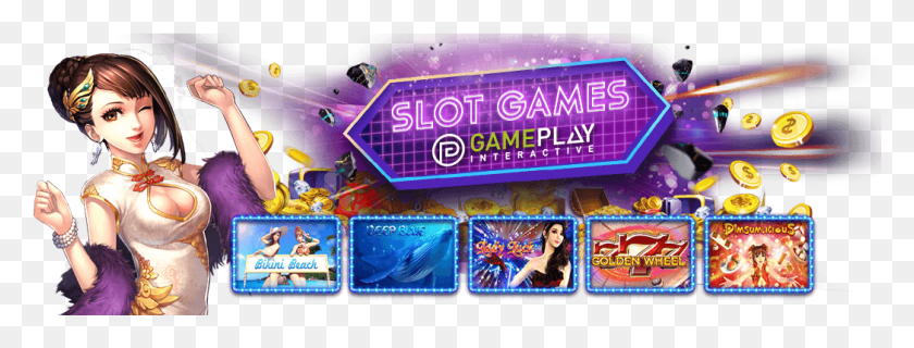 1047x350 Online Slot Machines Best Slot Games Online Wuxia Princess Mega Reels Slot Game, Person, Human, Light HD PNG Download